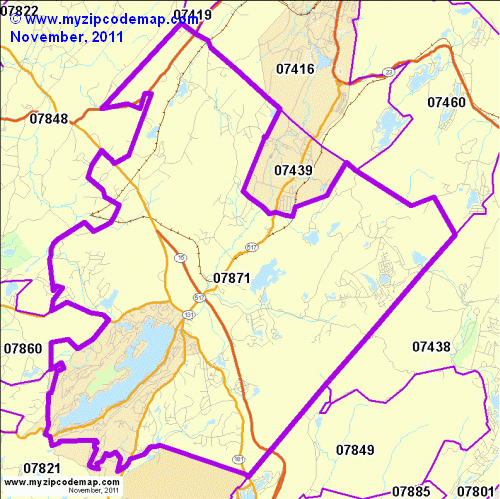 map of 07871