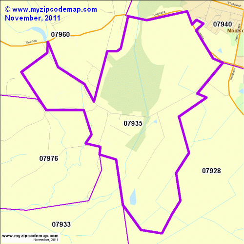 map of 07935