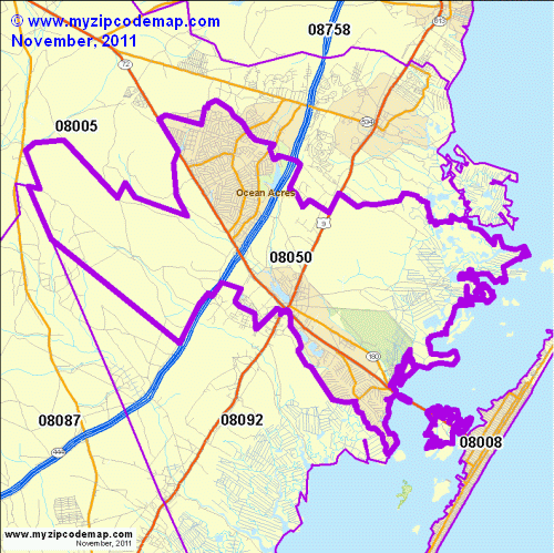 map of 08050