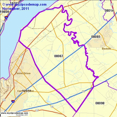 map of 08067