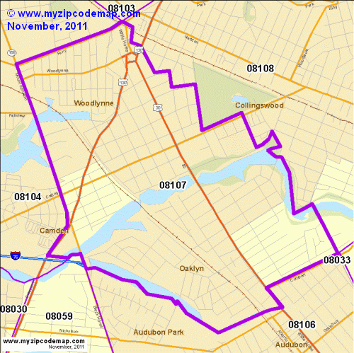 map of 08107