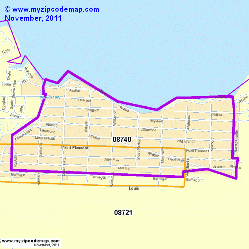 map of 08740