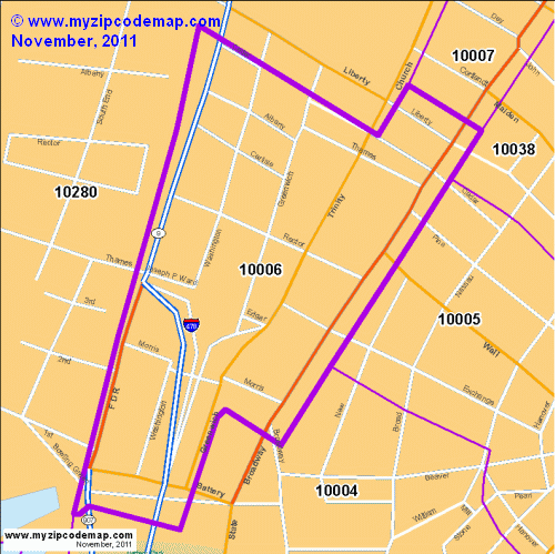 map of 10006