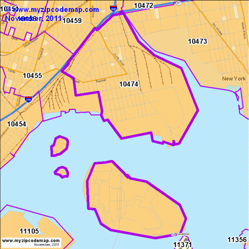 map of 10474