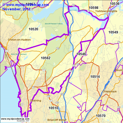 map of 10562