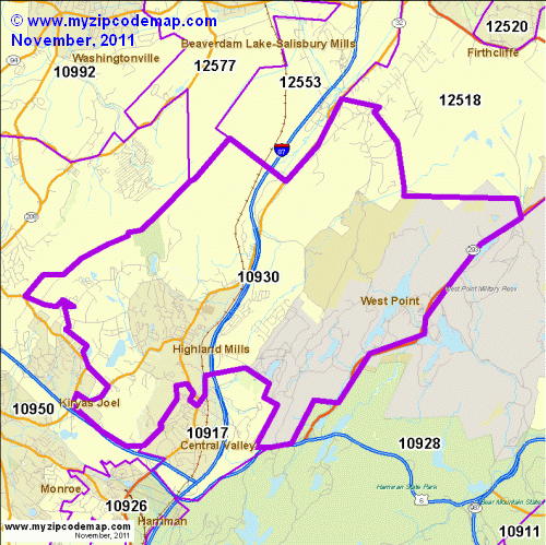 map of 10930