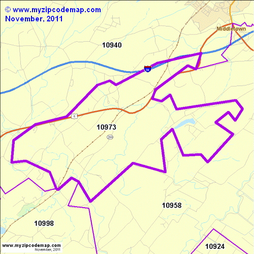 map of 10973