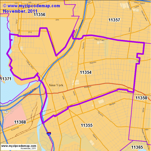map of 11354