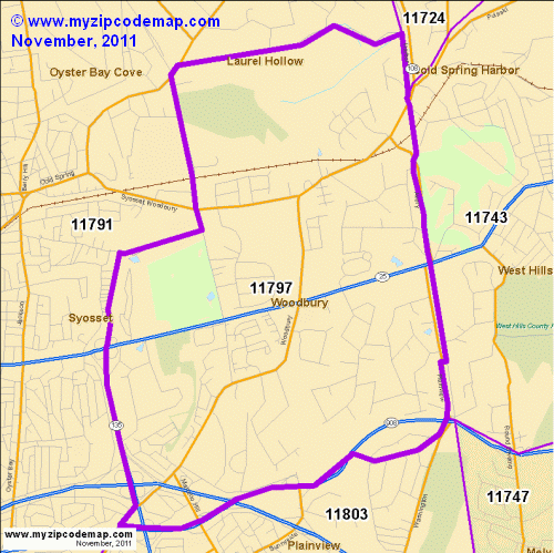 map of 11797