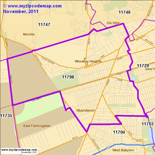 map of 11798