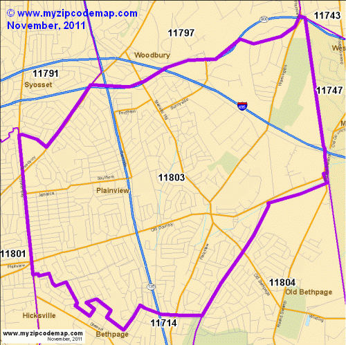 map of 11803