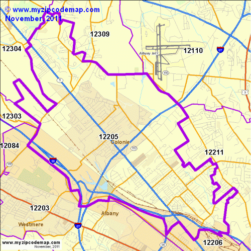 map of 12205
