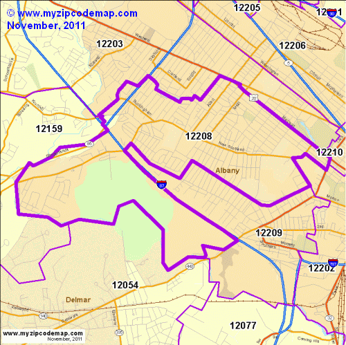 map of 12208