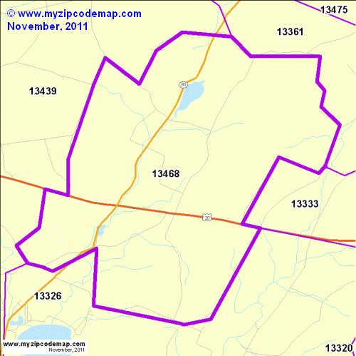 map of 13468