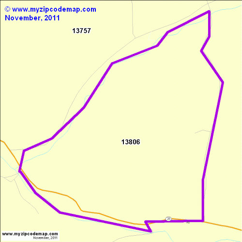 map of 13806
