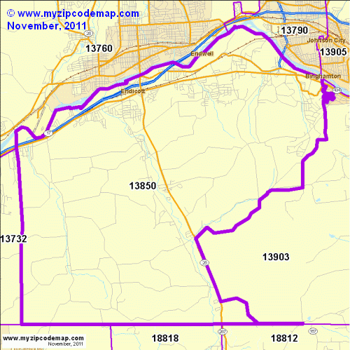 map of 13850