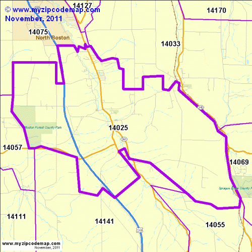map of 14025