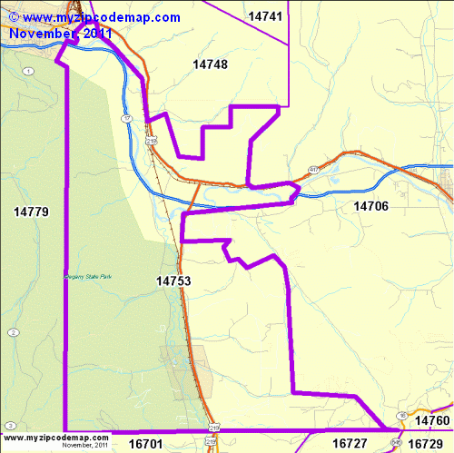 map of 14753