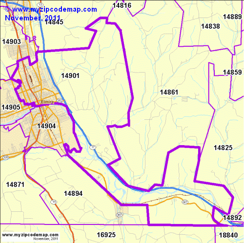 map of 14901