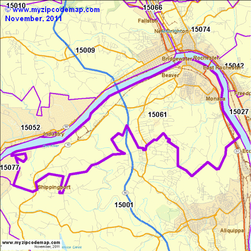 map of 15061