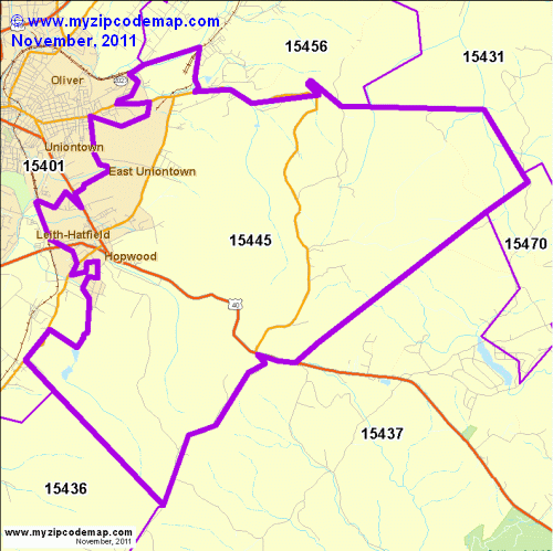 map of 15445