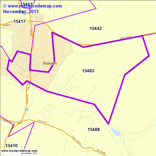 map of 15463