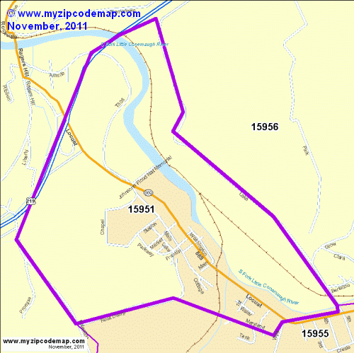 map of 15951