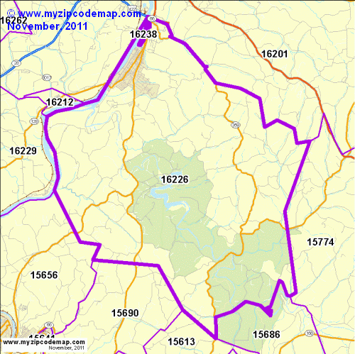 map of 16226