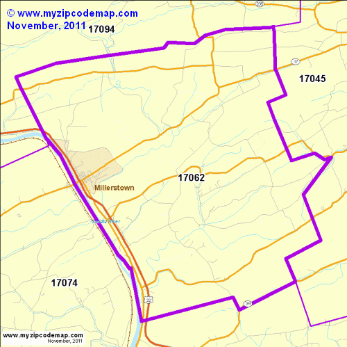 map of 17062