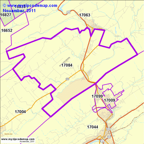 map of 17084