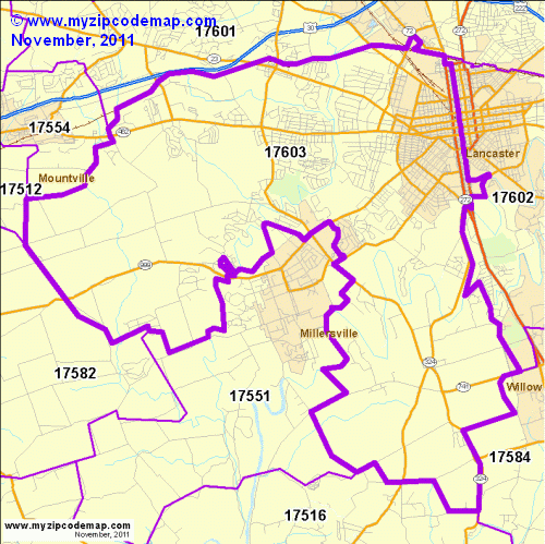 map of 17603