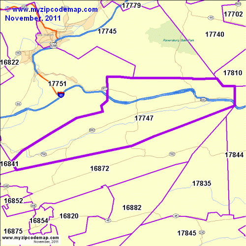 map of 17747