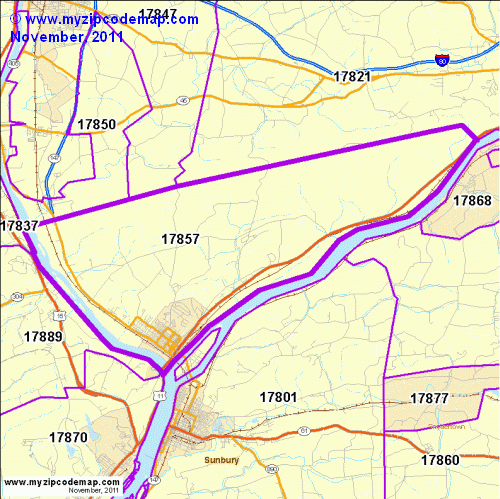 map of 17857