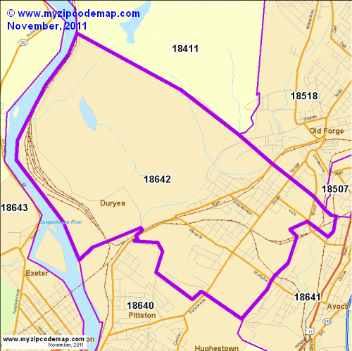 map of 18642