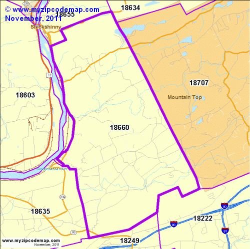 map of 18660