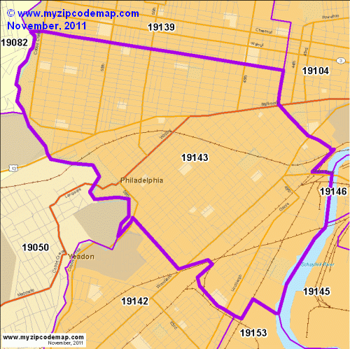 map of 19143