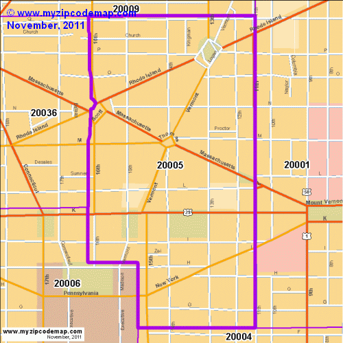 map of 20005
