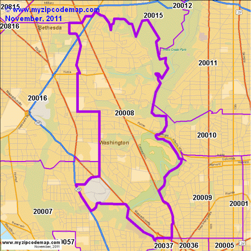 map of 20008