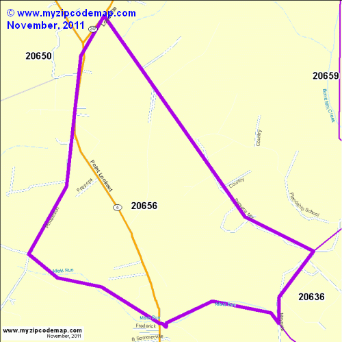 map of 20656