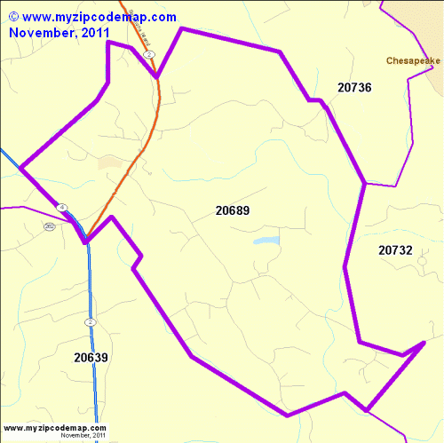 map of 20689