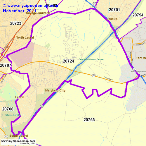 map of 20724