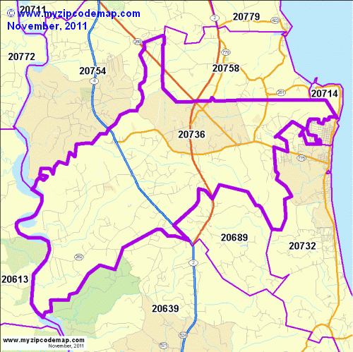 map of 20736