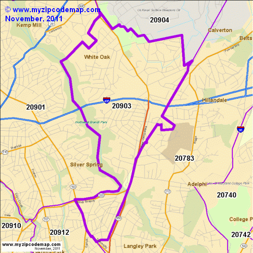map of 20903