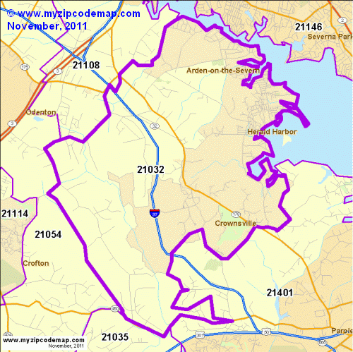 map of 21032