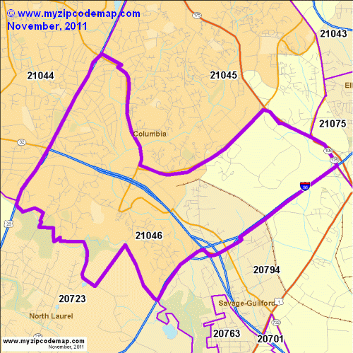 map of 21046