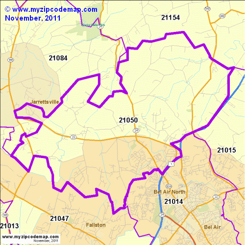 map of 21050