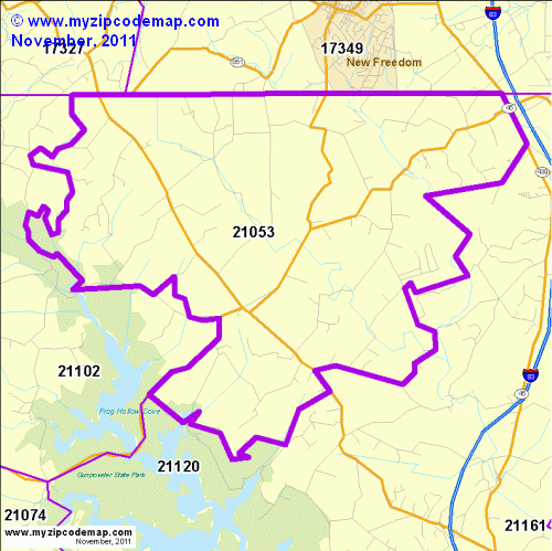 map of 21053