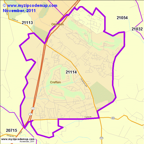 map of 21114