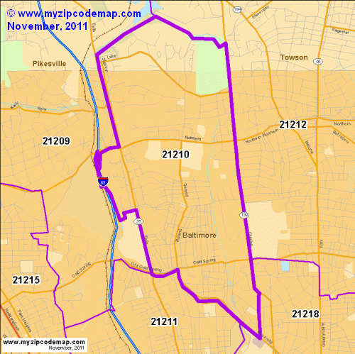 map of 21210