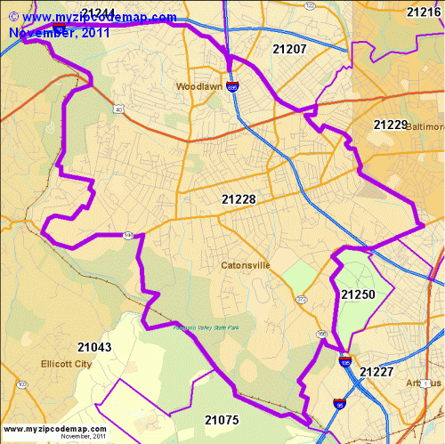 map of 21228